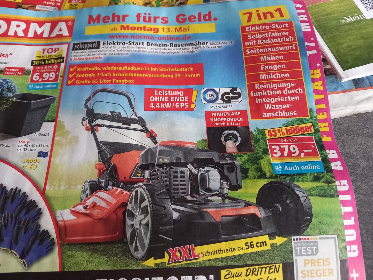 Akku-Rasenmäher einfach super, daher meine Frage, warum braucht es noch Benzin-Rasenmäher für den deutschen Durschnitts-Garten/Kleingärten? Kauft euch Emissionsfreie Rasenmäher!