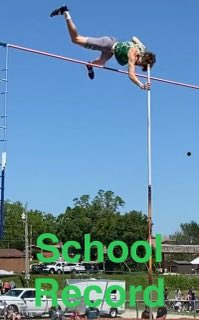 2nd school record of the day for Tomas Gonzalez!  4.75 meters 15’5”. Congratulations!