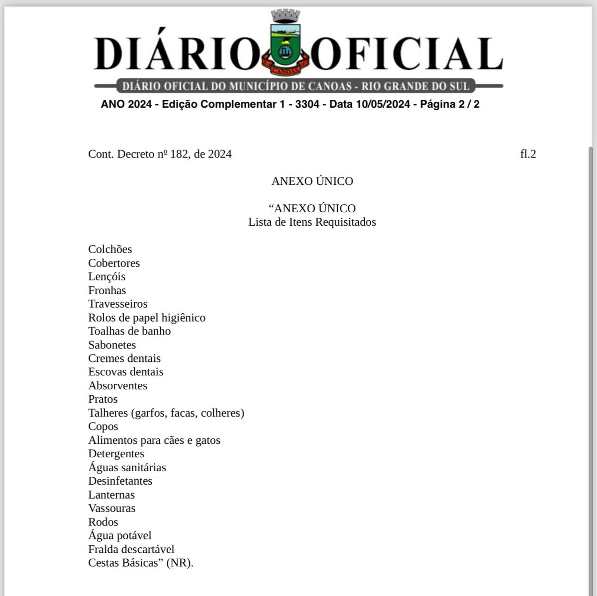 Alguns apenas gritam “fake news” diante das muitas denúncias feitas por centenas de moradores através de vídeos nas redes sociais sobre possíveis confiscos nas doações. Deixei aqui no X um post para que essas denúncias fossem apuradas. Mas agora temos um decreto pra lá de