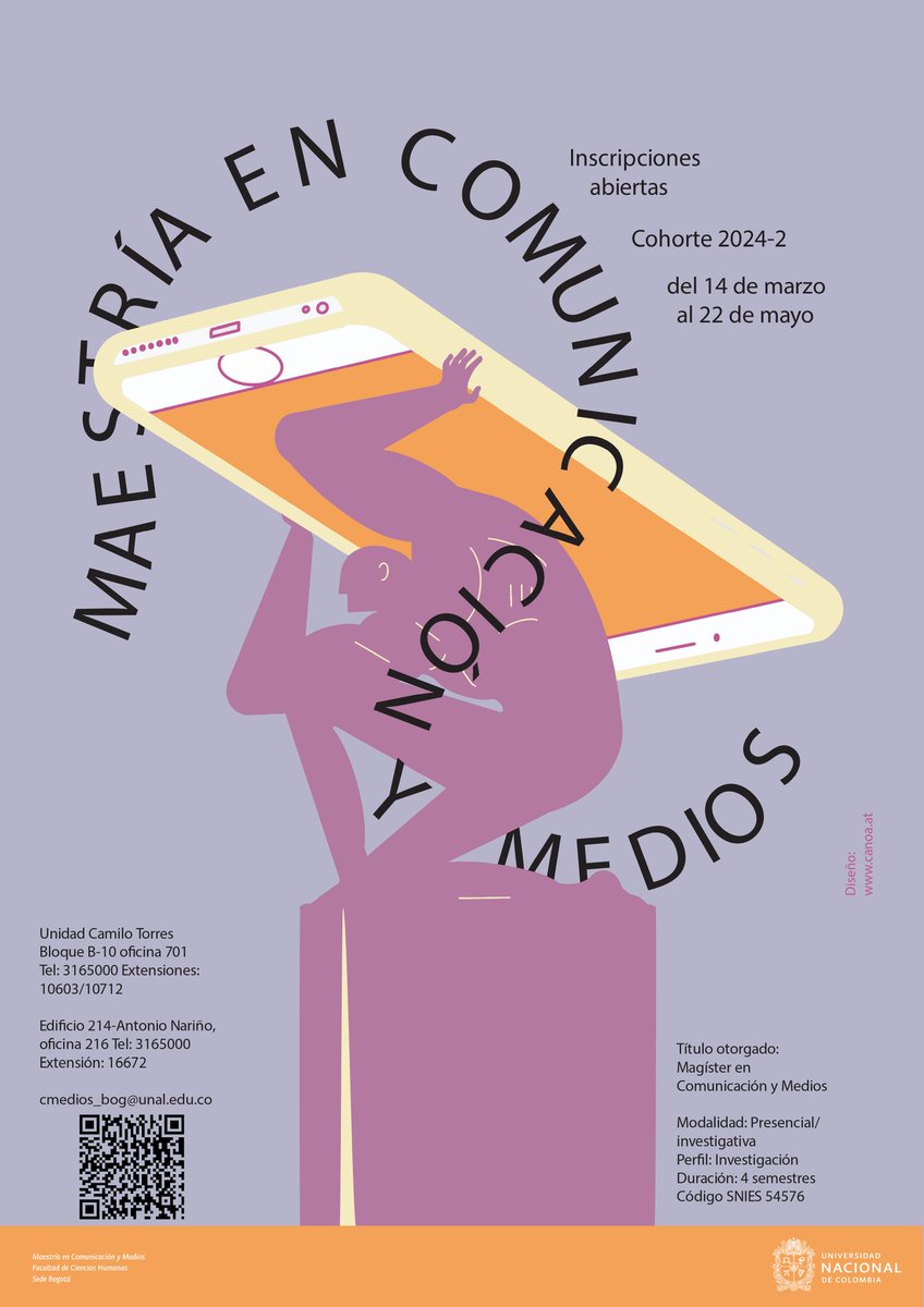 INSCRIPCIONES ABIERTAS MCM COHORTE VIII - 2024-II @UNAL <a href="/humanasunal/">Facultad de Ciencias Humanas</a>