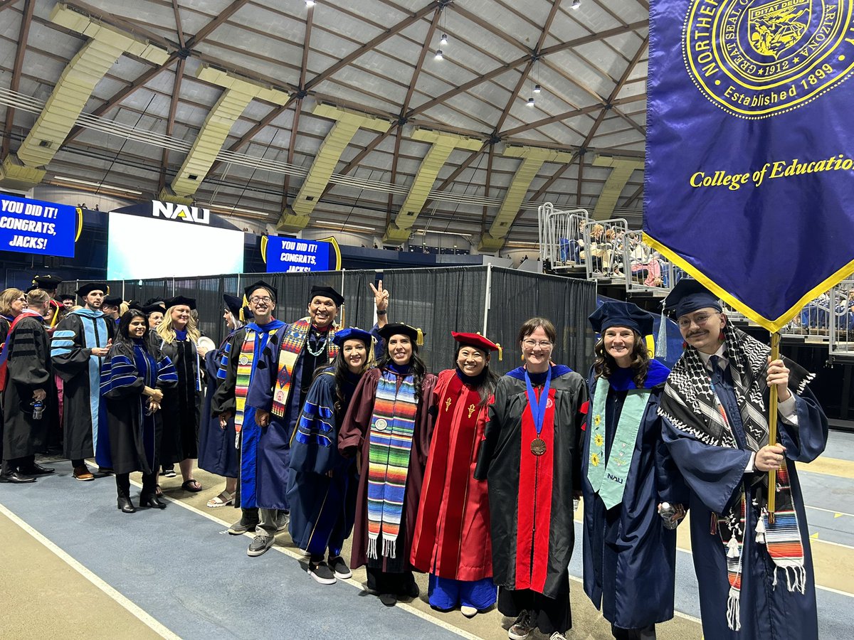 CastagnoAE's tweet photo. First PITAS graduates paving the way for future cohorts @naucoe1! #naugrad https://t.co/1LmtiFJ9m0