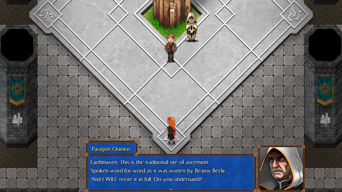 Updated the message windows to reflect the blue marble look of the menu UI. #rpg #rpgmakermv #indiegame #gamedev