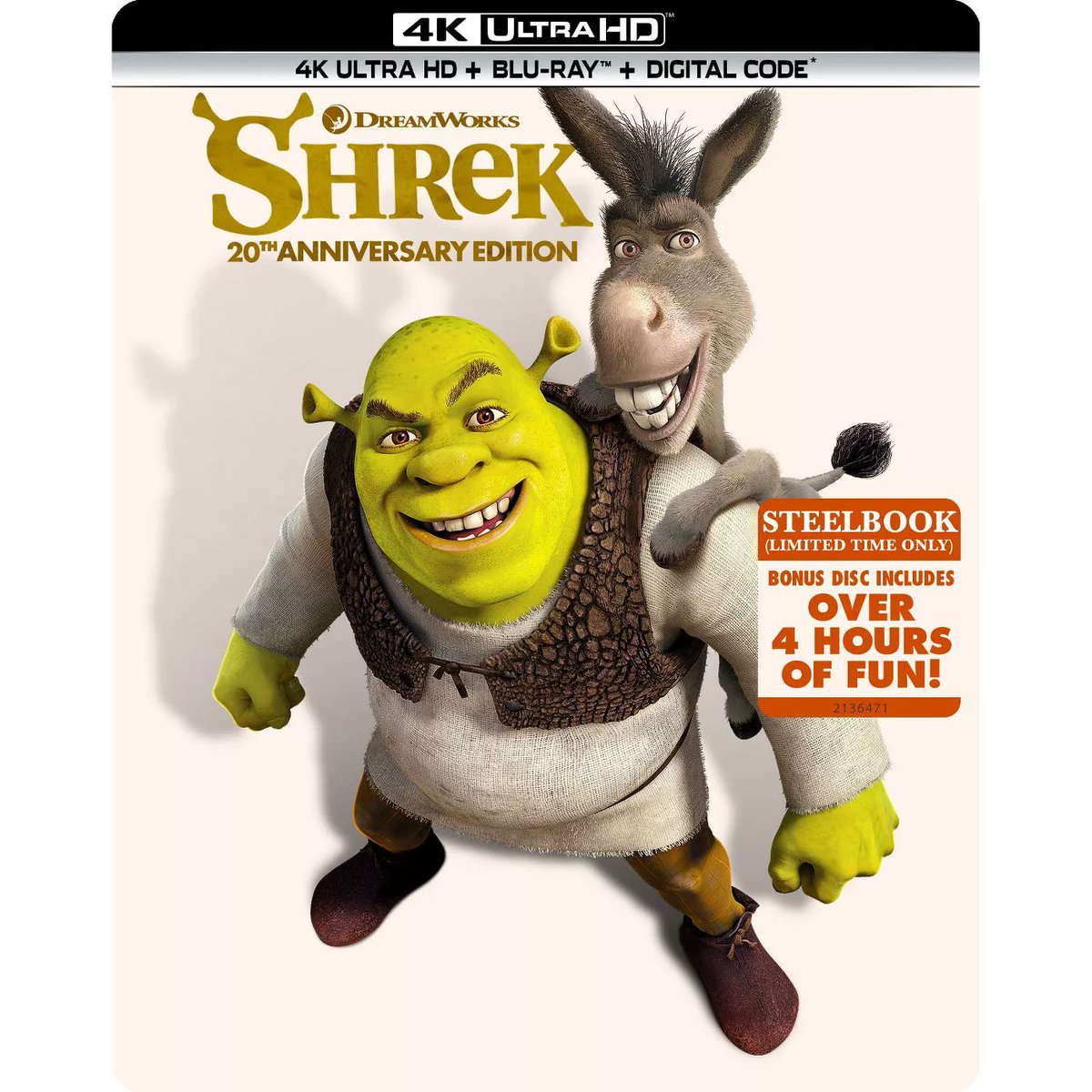 On this day, 3 years ago, Shrek was released on 4K UHD with a standard and Steelbook release for its 20th Anniversary. (May 11th, 2021) 💿💿