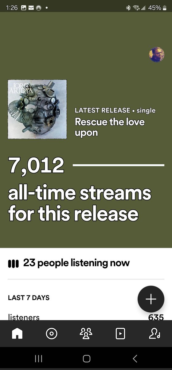 Wow, didn't expect my new single to blow out like it did on Spotify last night. Thank you all who had made this happen.
Listen here:
songwhip.com/jorg-aridya/re…
#NewMusicFriday #NewMusicAlert #SupportSmallStreamers