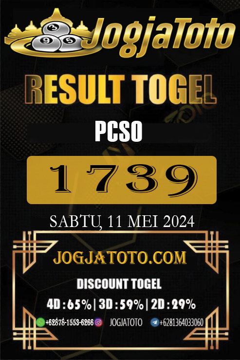 RESULT TOGEL 11 MEI 2024 JOGJATOTO.

⭐️PCSO⭐️
⭐️1739⭐️

DI COBA HOKI NYA BERSAMA JOGJATOTO Link :https:/linkr.bio/jogjatotologin

#JOGJATOTO #resulttogel #togelonline #hasilresultjogjatoto #togelonline #RESULTTOGEL #angkatogel #CHONBURIPOOLS