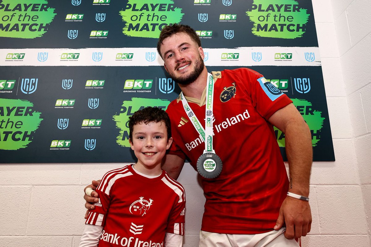 Congratulations to Alex Nankivell who was tonight’s BKT #URC Player of the Match 🙌 Excellent performance! 💪 #MUNvCON #SUAF 🔴