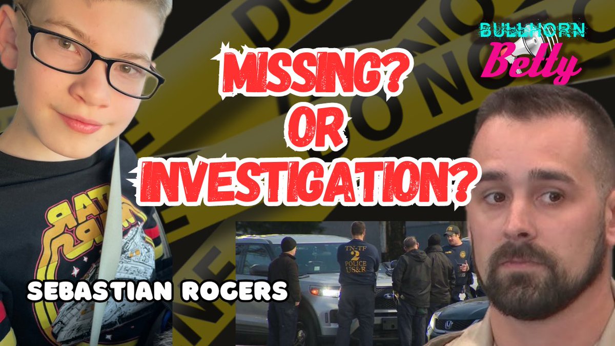 Sebastian Rogers. MISSING OR INVESTIGATION? Which is it? youtu.be/2rLTPG24hp0?si… via @YouTube