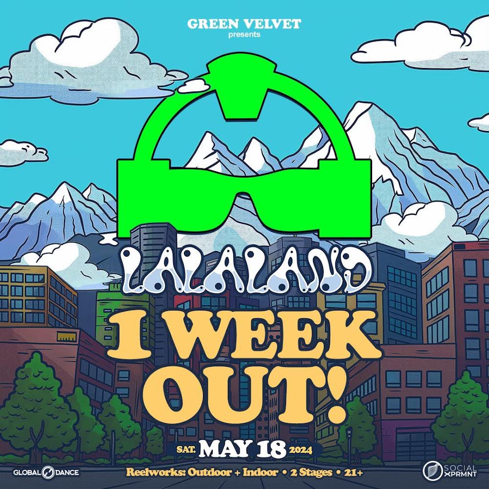 We’re just one week out from entering LALAND featuring two stages plus performances from @GreenVelvet_ @justinmartin @maxstylermusic and more on Saturday, May 18th! Ticket prices increase this Monday or until tier allotment is sold out, buy today ⏩ bit.ly/LaLaLand-TIX