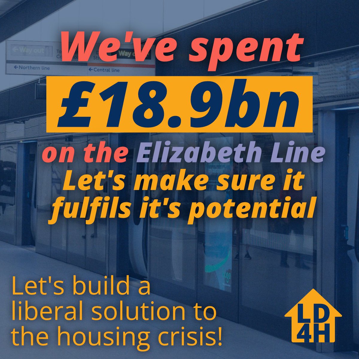 🚄 🚄 We've spent £18.9bn on the Elizabeth Line Let's make sure it fulfills its potential! Find out more 👉 libhousing.com/public-transpo…