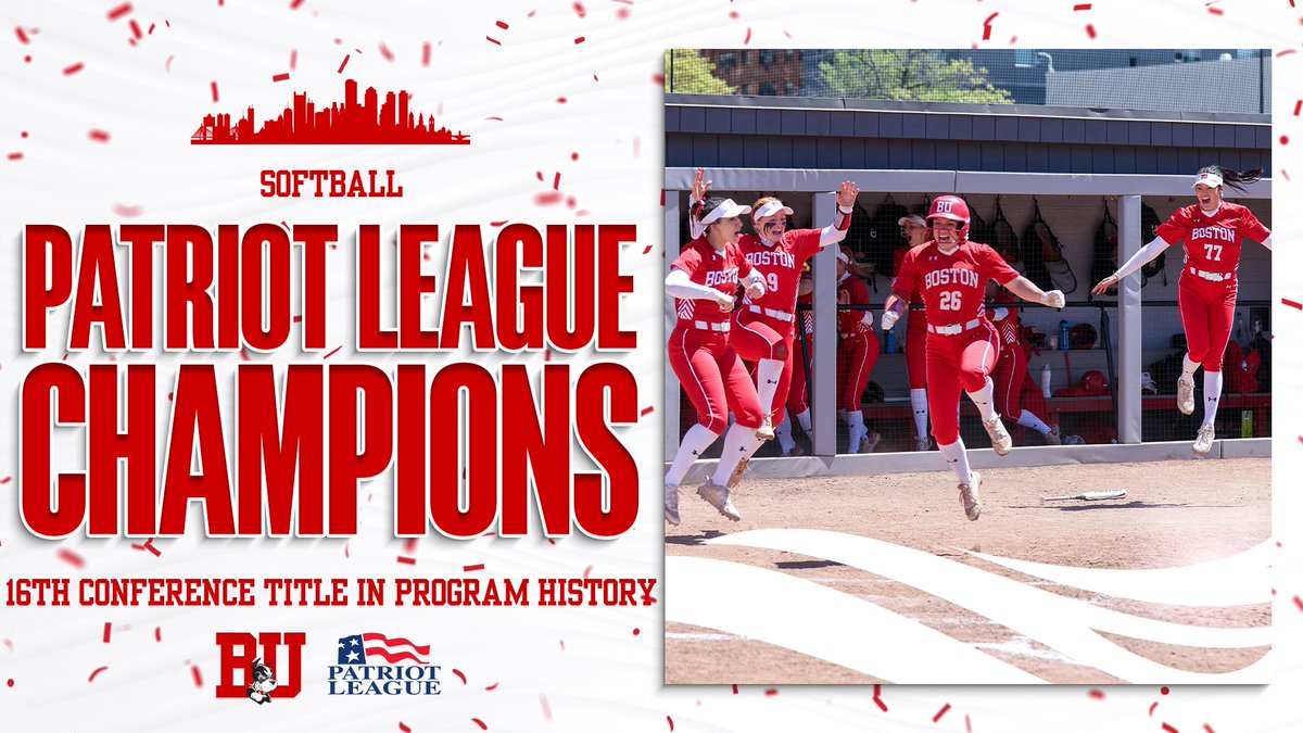 Dancing our way into the @NCAASoftball regionals for the 13th time with our 16th conference 🏆 in hand‼️ Now 5️⃣2️⃣-4️⃣-1️⃣ on the season‼️ #GoBU #DawgsEat #NCAASoftball