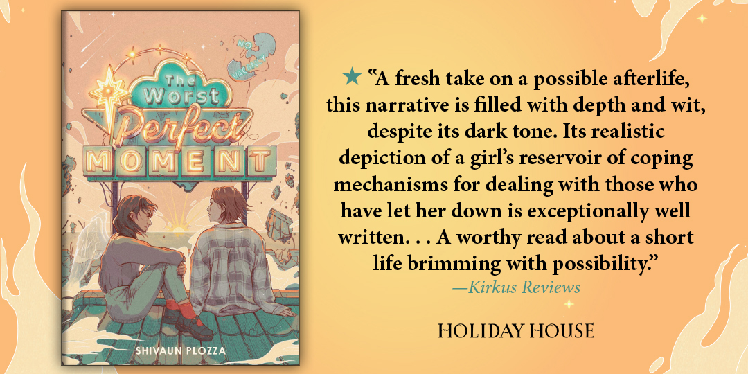 Tegan and Zelda are sent on a whirlwind tour through Tegan’s memories in search of clues to help her understand what mattered most to her in life. 

THE WORST PERFECT MOMENT is on shelves this Tuesday!

ow.ly/b9gQ50RARzK

#yalit