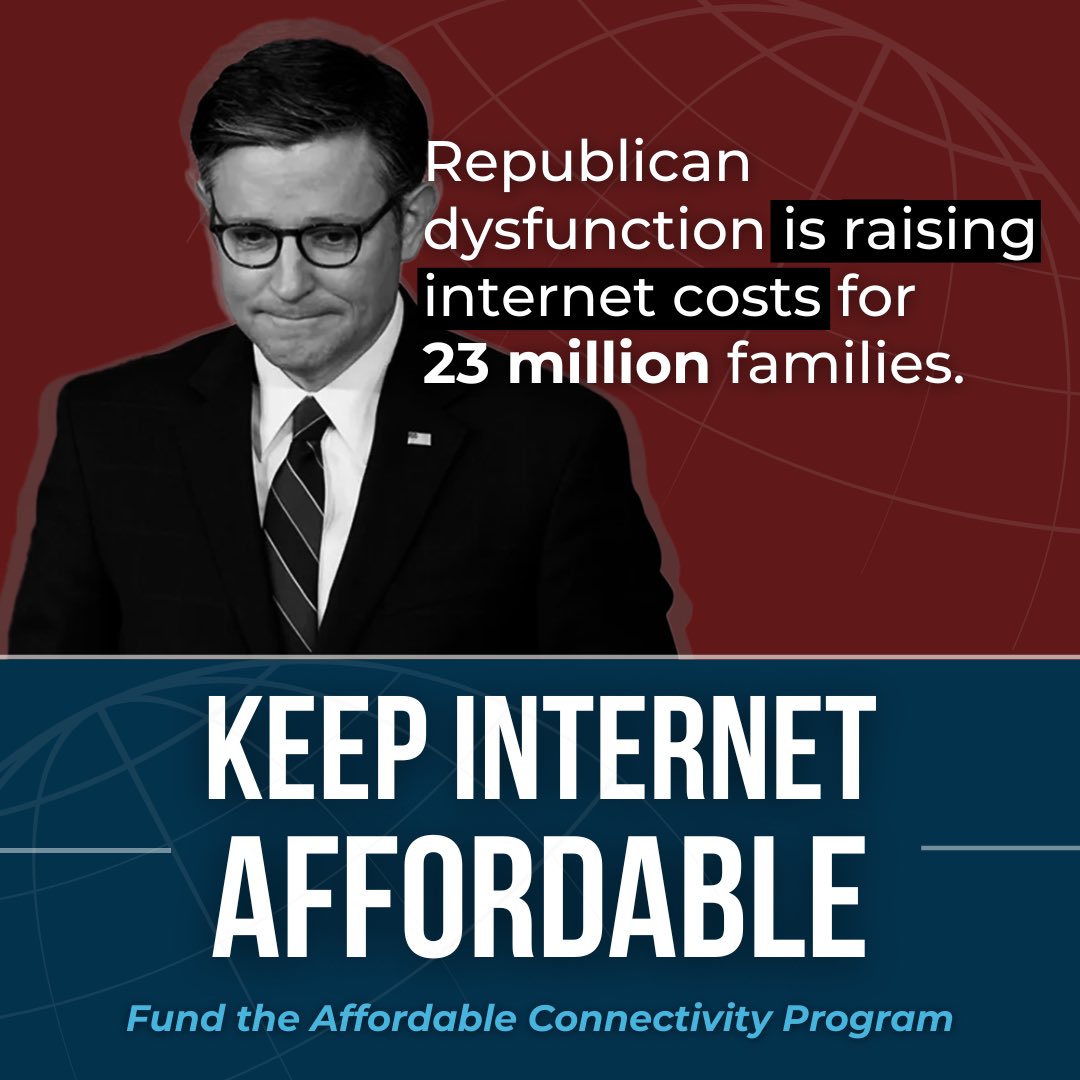 I’m fighting to extend the Affordable Connectivity Program which has made the internet accessible to over 92,000 families in District One. Meanwhile, Republicans are too busy playing politics to renew its funding.