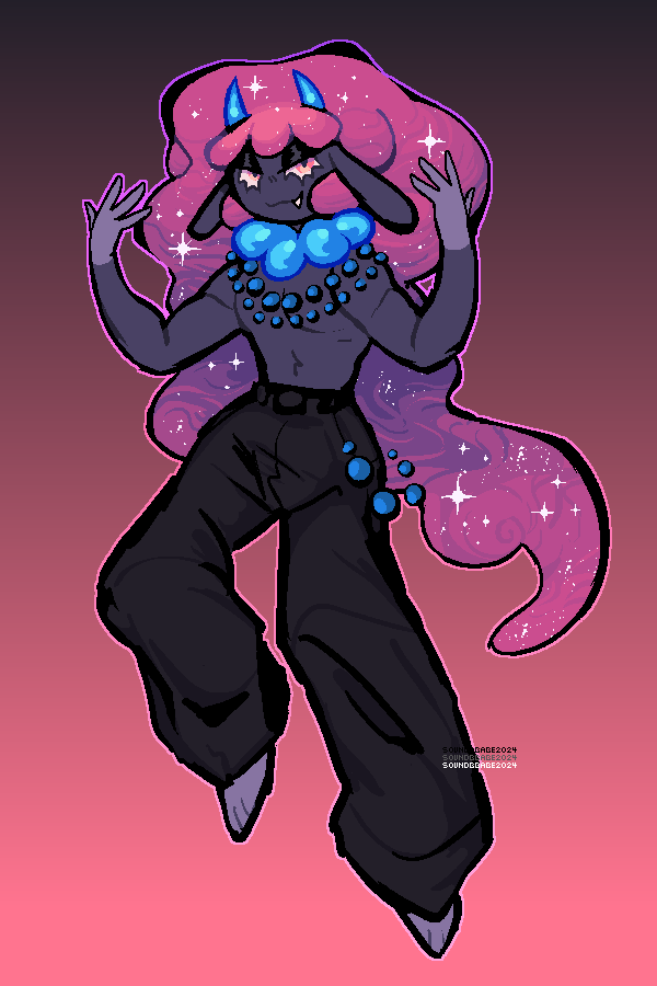 daedream palworld gijinka I made for a friend