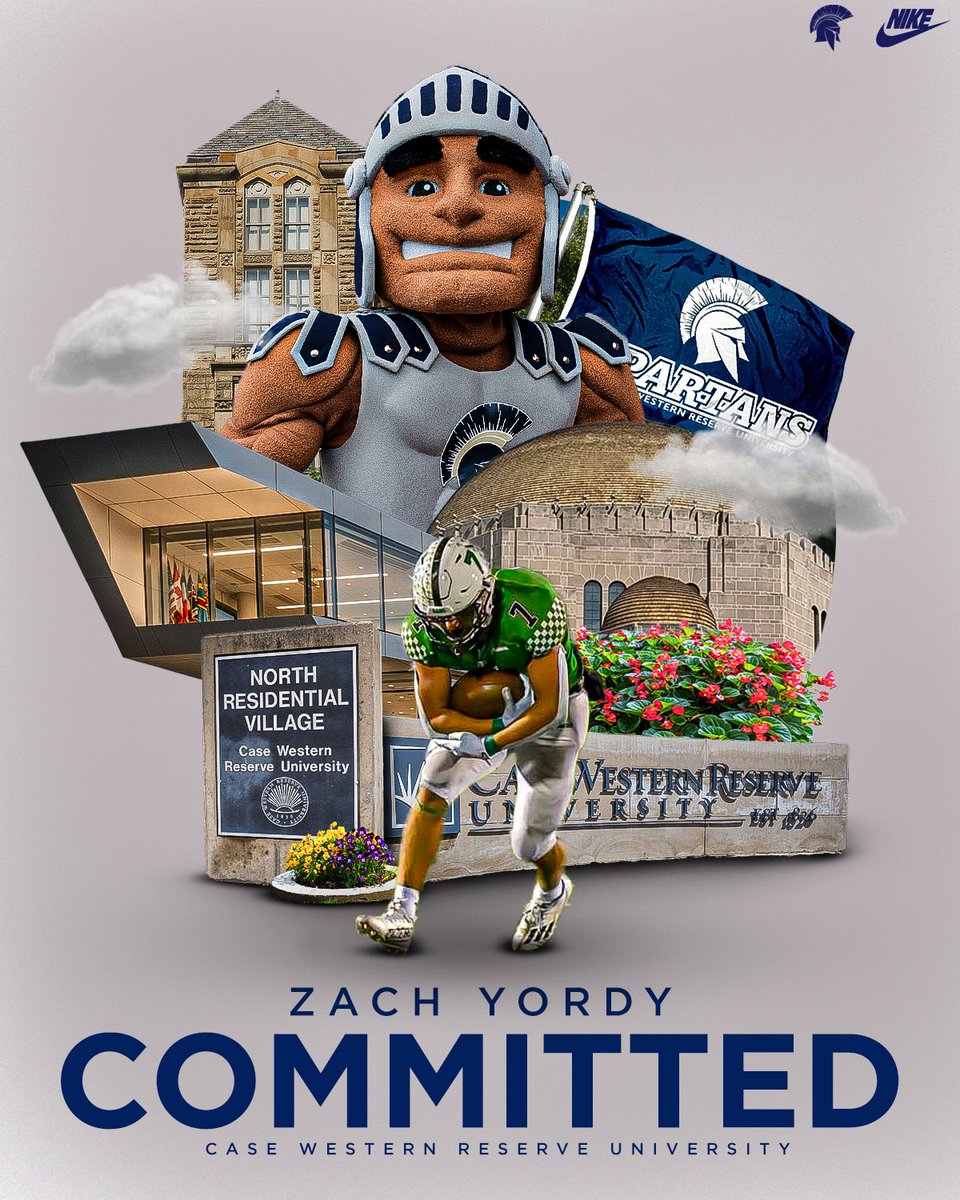 Welcome to CWRU, <a href="/zach_yordy/">zach yordy</a>!

🖊️ Zach Yordy | RB | Badin HS | Hamilton, OH

#BlueCWRU | #RollSpartans | #d3fb