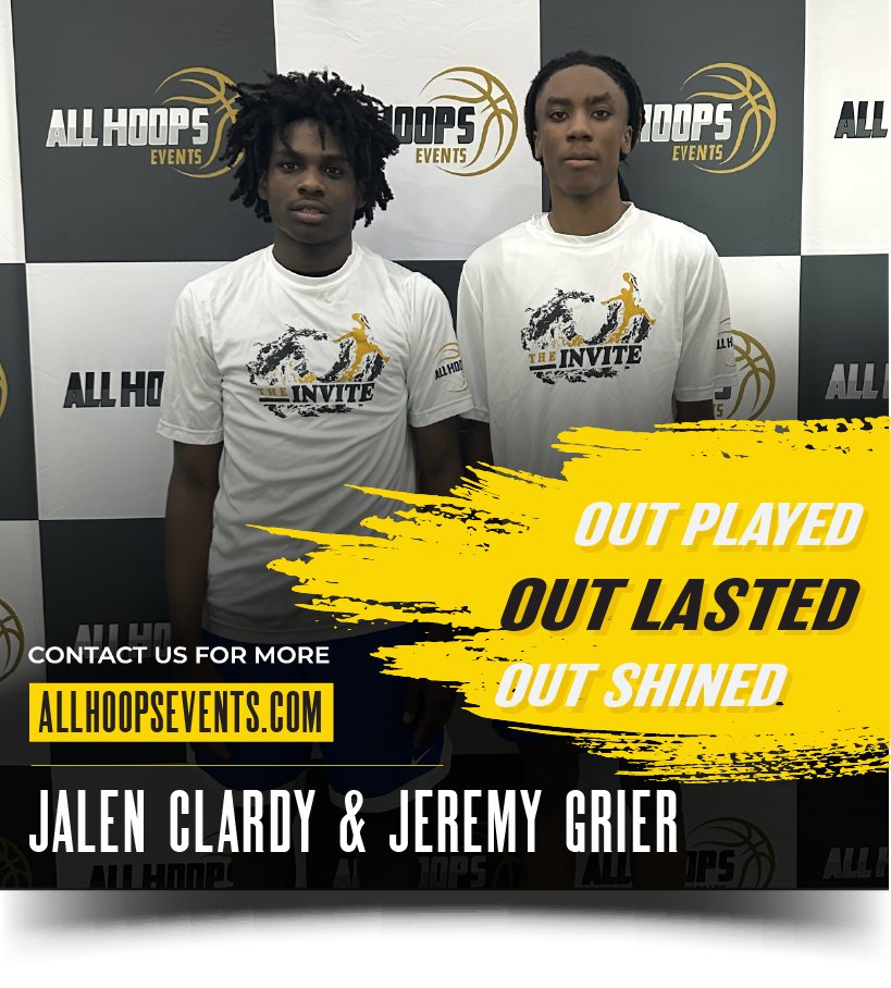 allhoopsevents's tweet photo. ๐ Jalen Clardy and Jeremy Grier stepped up big to help Meanstreets secure the win at The Invite! ๐ช๐ฅ Stellar teamwork and top-tier play! #Meanstreets #TheInvite #WinningTeamwork https://t.co/j9KBm8rmGX