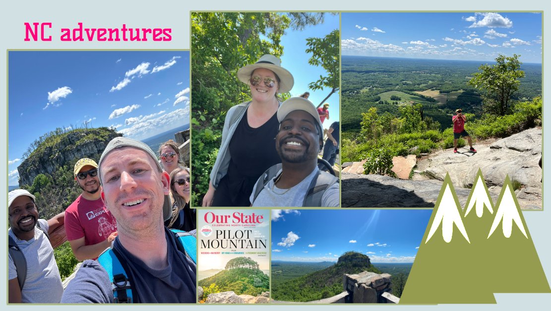 I loved exploring this beautiful NC state park today and enjoying the spectacular views. Thanks for another fun adventure @manuelbarvel @cleonderby Creag Carson &amp; Rosie Burn <a href="/ParticipateLrng/">Participate Learning</a> #UnitingOurWorld 🌍🇺🇸🇯🇲🇲🇽🏴󠁧󠁢󠁳󠁣󠁴󠁿🇦🇺🇿🇦<a href="/PilotMountain/">Pilot Mountain</a>