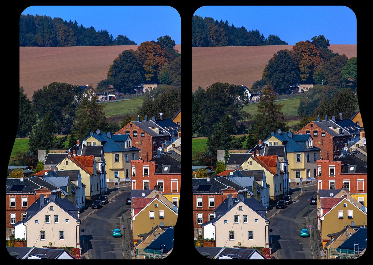 #Vogtland #Hyperstereo #3D #Stereoscopy #Sachsen #Kreuzblick #Crossview #Stereo3D #Rodewisch
