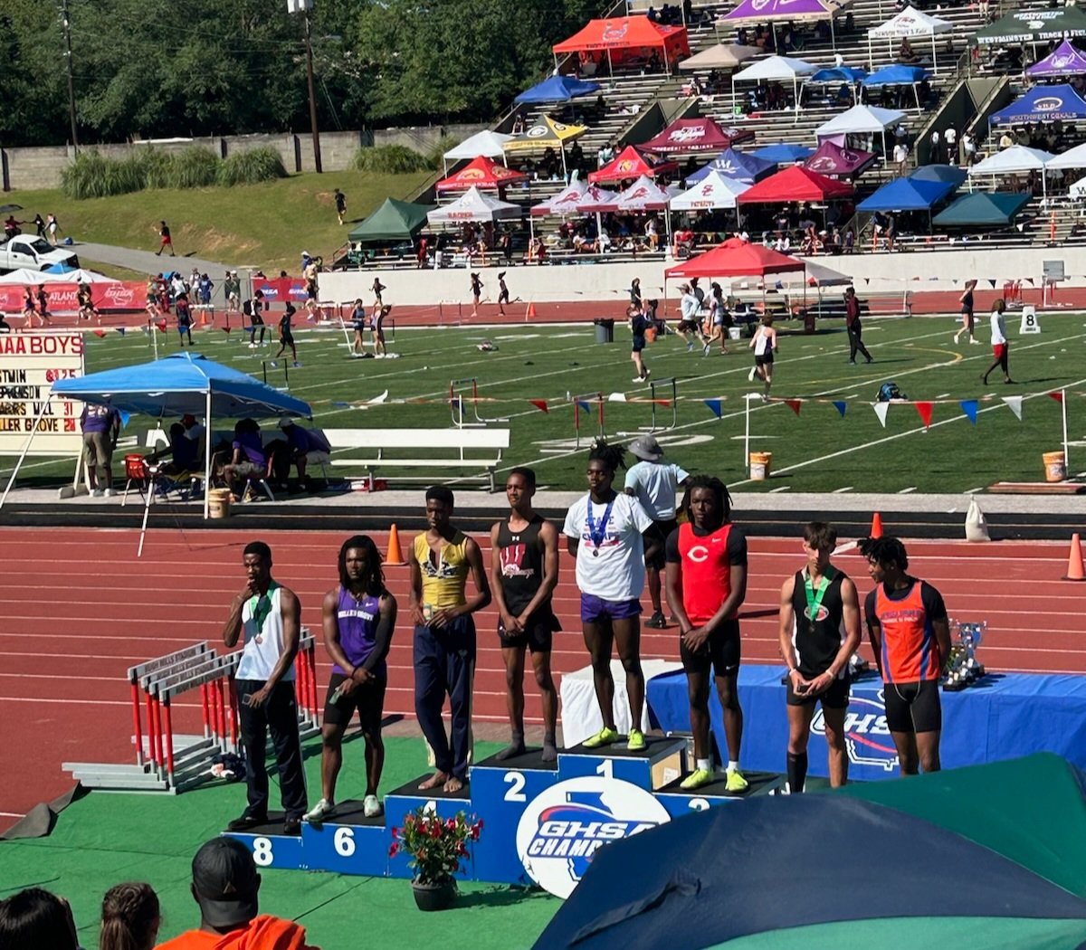 😲Courtland Sabino is on a record-breaking spree! Another PR, school record, and 2nd place in the 300m hurdles at GHSA 4A State Meet?  Go cats! 🐾 <a href="/WHSAthletics_/">Whitewater High School Athletics</a> <a href="/WHSDistance/">Whitewater High Distance</a> <a href="/FayetteSports/">Fayette Co. GA Sports</a>