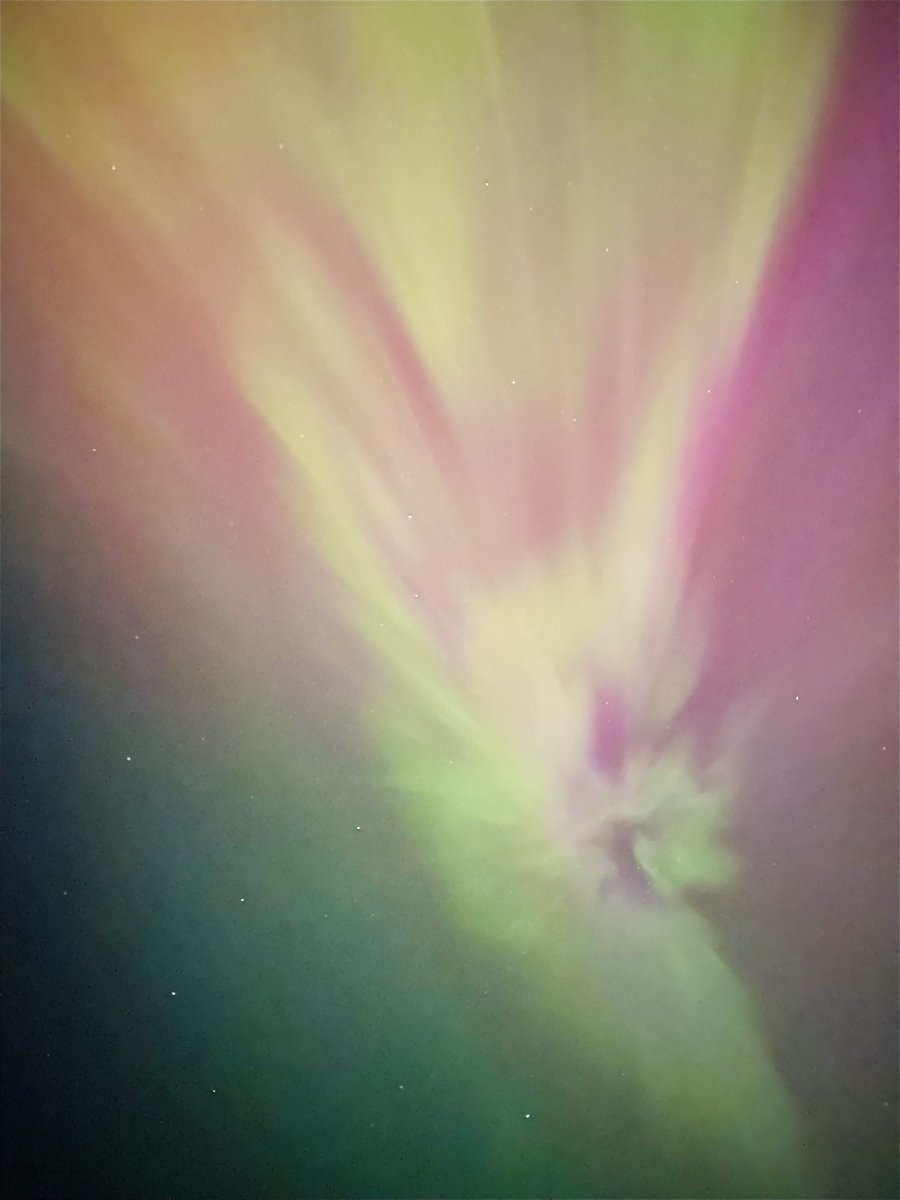 #aurora #NorthernLights #mobilephotography Well good afternoon! I was able to share the Northern lights experience w my daughter last night. Never seen them down this far personally. I have a few on my camera but rn phone has wider angle. Here are just a few mobile!