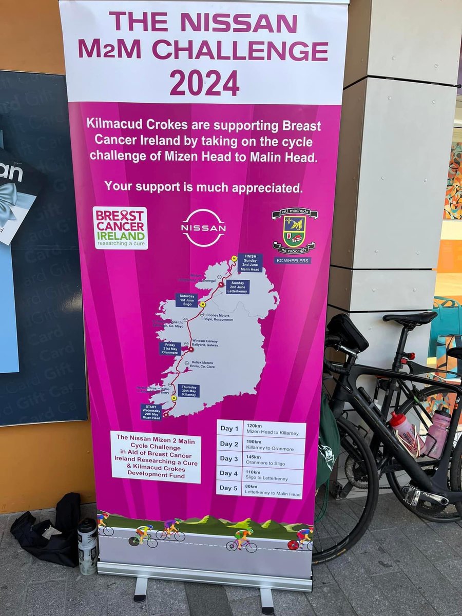 Great day <a href="/Stillorganvill/">Stillorgan Village</a> Met members of <a href="/Kilmacud_Crokes/">Kilmacud Crokes</a> who will cycle from Mizen to Malin Head soon to raise funds for <a href="/BreastCancerIre/">BreastCancerIreland</a> You can catch up with them tomorrow <a href="/SuperValuIRL/">SuperValu Ireland</a> #Deansgrange <a href="/StillrgnChamber/">StillorganChamber</a> <a href="/StillorganNews/">Stillorgan News</a> <a href="/LoveSouthDublin/">Love South Dublin</a> #Stillorgan #kilmacud