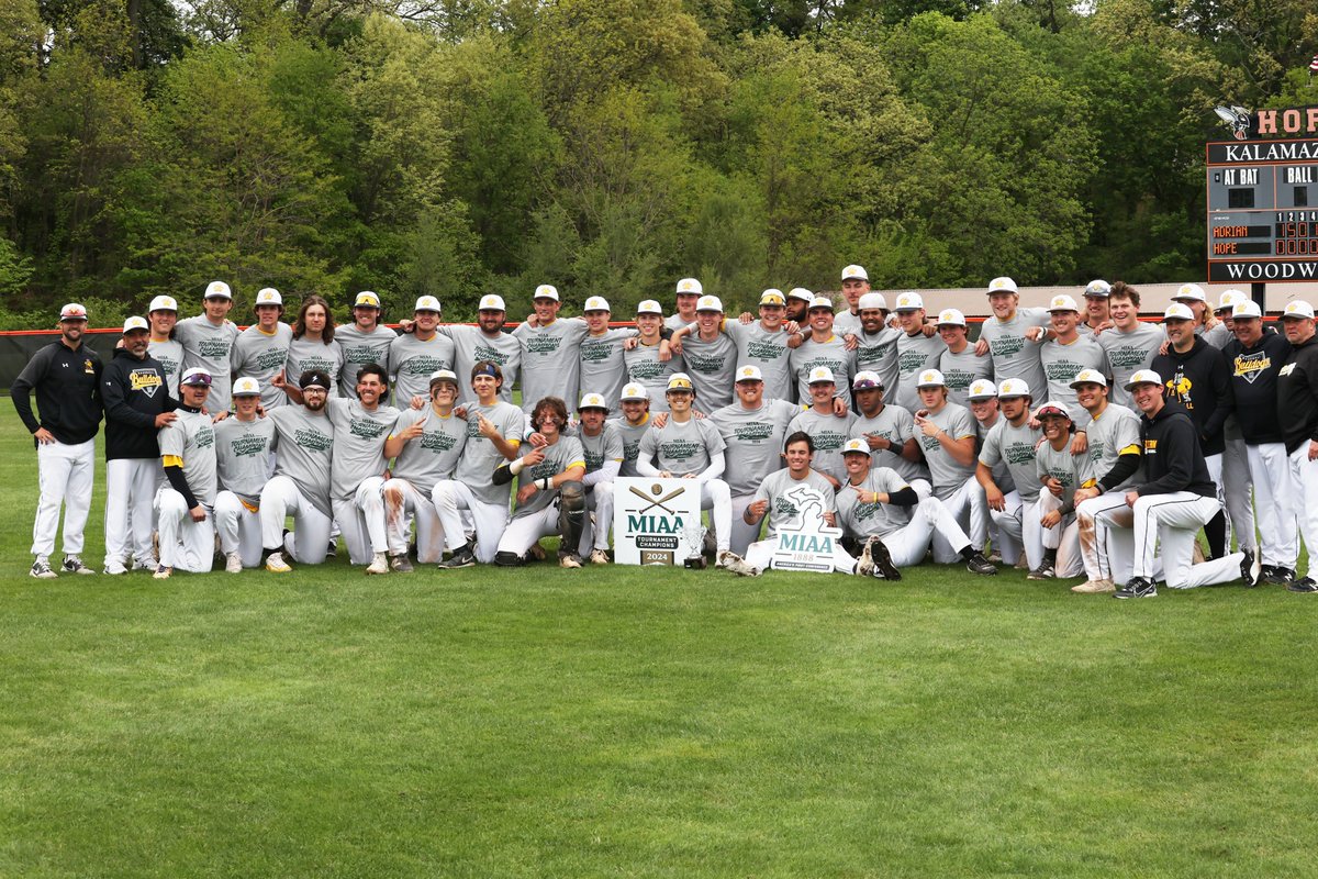 The @AdrianBulldogs baseball squad went undefeated in postseason play to defend the #D3MIAA Tournament title! ⚾ The Bulldogs receive the league's automatic bid into the 2024 NCAA Tournament. #MIAAbsb #GreatSince1888