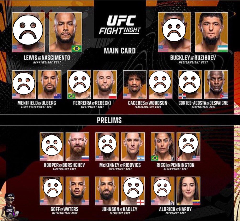 My picks for #UFCLouisville, what are your picks lookin like?

 #UFCSTL #MMATwitter #UFCStLouis