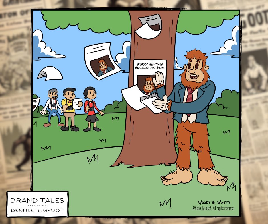mediasquatch.com/brandtales #brandtalescomic #comic #bigfoot #marketing #marketingagency