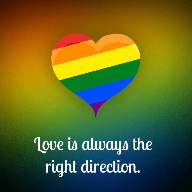 LOVE Is Always The Right Direction.

#LightUpTheLove 
#loveislove 
#IAMChoosingLove 
#ThinkBigSundayWithMarsha