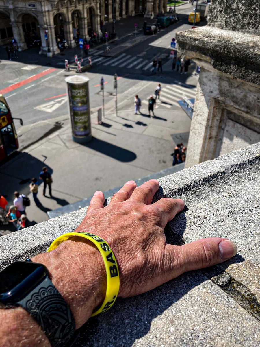 This is dope! A customer of ours and fellow fan taking #Wristbandgate on a European tour…first stop, Vienna! 🌏 Thank you Glen H for sharing this with us!