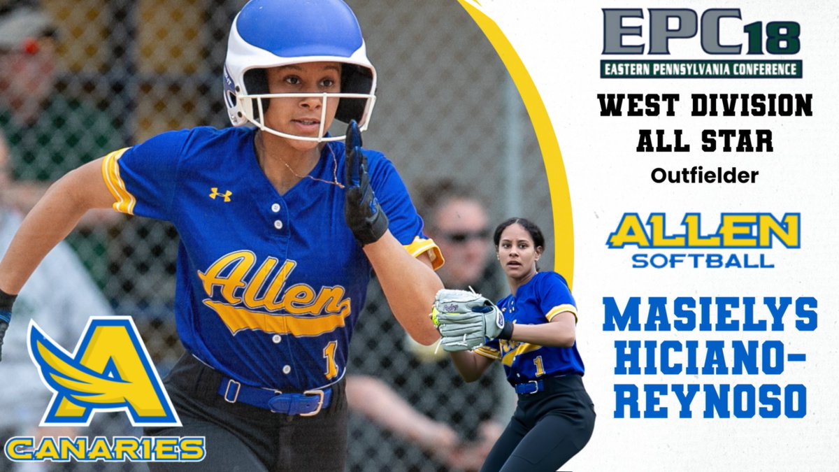 Congrats to Junior Masielys Hiciano-Reynoso on being named to the East Penn Conference West Division All Star Team! So very proud of you Masi! #CanaryNation