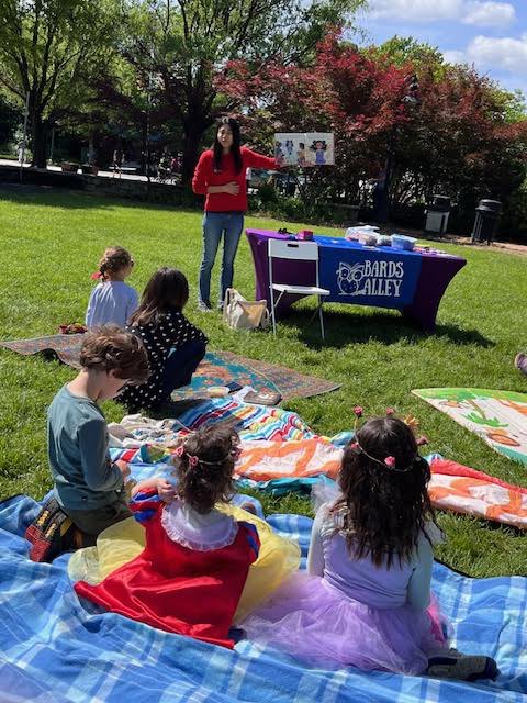 What a beautiful day for story time! Thank you, @BardsAlley