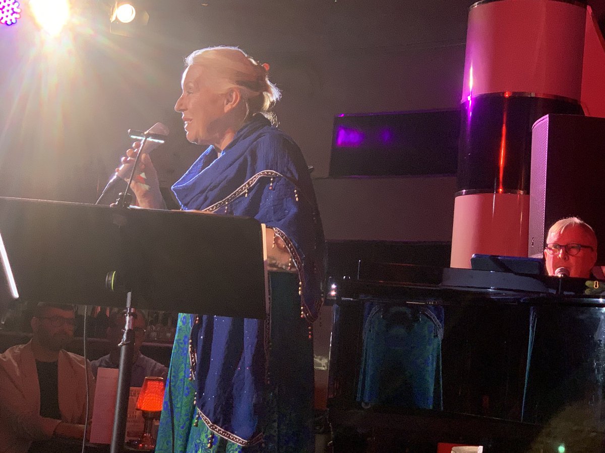 Watching the utterly extraordinary @barbjungr, joined by @therealJohnMcD at @TheCCPresents, as she celebrates her 70th birthday with a gorgeous reprise of their stunning Beatles & Sting tribute. Sublime artistry from the best singer in British jazz/cabaret!