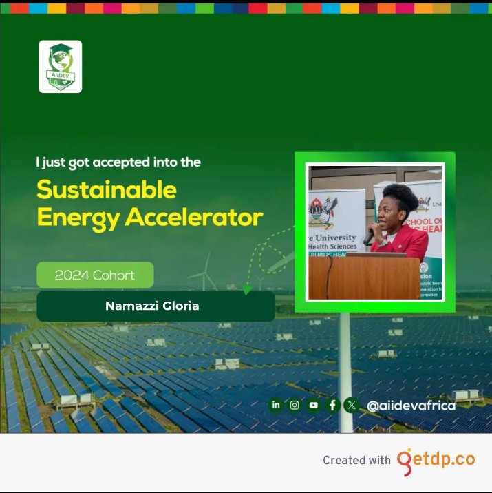 I was selected into the Sustainable Energy Accelerator. This special training empowers leaders to aid access to clean and sustainable energy, a similar goal to one of the outcomes of COP28 'Zero fossil fuels' @aiidevafrica @MakSPH #SEAImpact