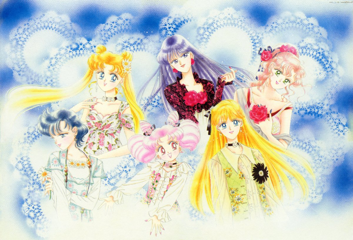 Ami, Usagi, Chibiusa, Rei, Minako and Makoto. 1995. #SailorMoon