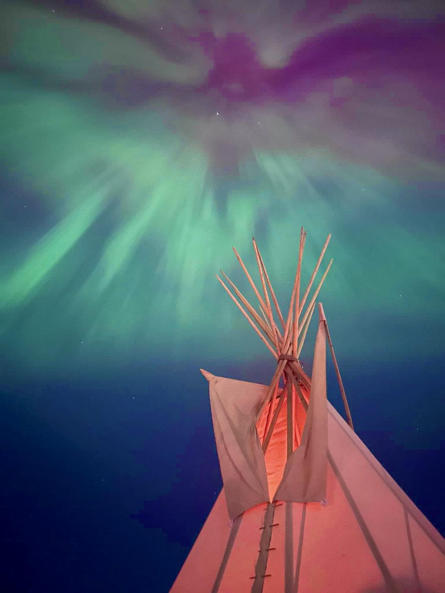 The Lakota believe that the northern lights are the souls of future generations yet to be born.