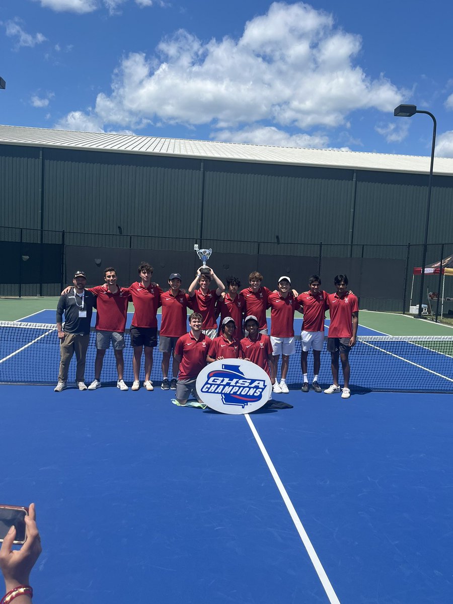 Great day to be a Gladiator! @JCMensTennis claims @OfficialGHSA tennis AAAAAA CHAMPIONSHIP for 6th year in a row! @LeadGladiator @LGlenn_FCS_AD @FultonZone6 @SID_Services