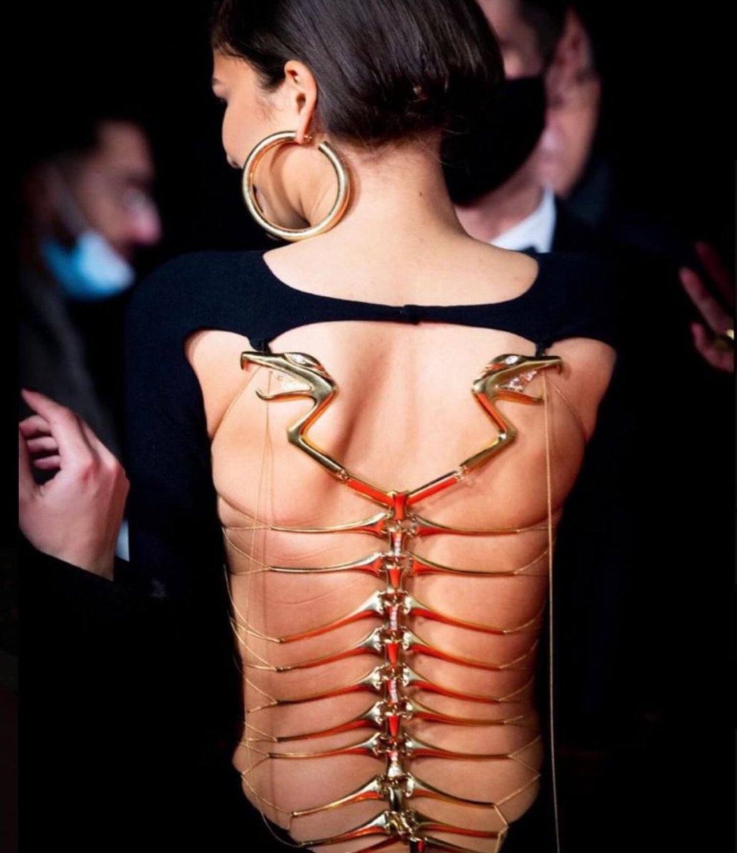 Zendaya in Roberto Cavalli’s ‘Metal Spine Dress’