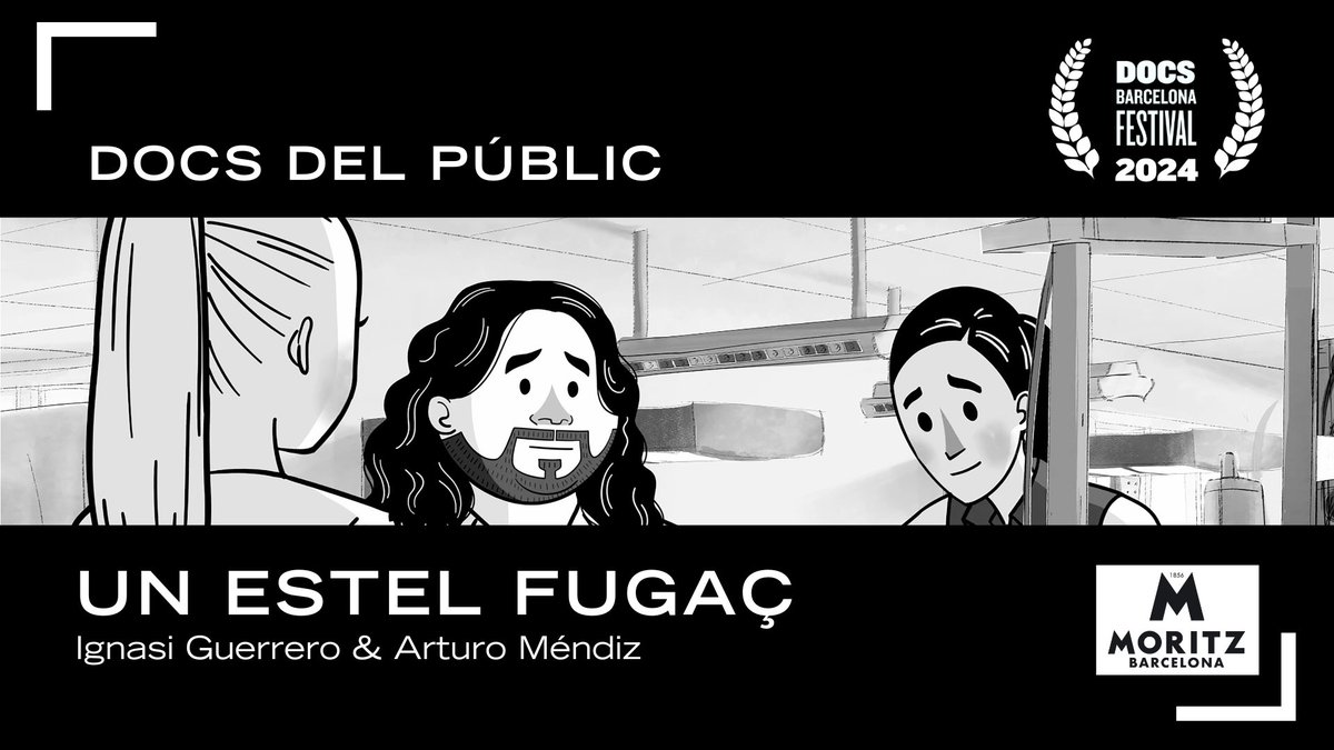 DocsBarcelona (@docsbarcelona) on Twitter photo <a href="/xconesa/">Xavi Conesa</a> <a href="/petrus_2gotes/">Anna Petrus</a> <a href="/Pro_Docs/">ProDocs</a> <a href="/jordievole/">Jordi Évole</a> <a href="/mariussanches/">Màrius</a> <a href="/delbarriotv/">Producciones del Barrio</a> <a href="/DisneyPlusES/">Disney+ España</a> <a href="/Broadcaster_Co/">Broadcaster</a> <a href="/minifilmstv/">minifilmstv</a> <a href="/3CatCorporatiu/">3Cat Corporatiu</a> <a href="/annshin/">ann shin</a> <a href="/ReteenaFest/">Reteena Festival</a> Premi Docs del Públic
<a href="/MoritzBarcelona/">Moritz Barcelona</a> /Premio del Público/Audience's Award: Un Estel Fugaç de <a href="/ignasiguerrero/">Ignasi Guerrero</a> i Arturo Méndiz <a href="/xconesa/">Xavi Conesa</a> <a href="/petrus_2gotes/">Anna Petrus</a> <a href="/Pro_Docs/">ProDocs</a> <a href="/jordievole/">Jordi Évole</a> <a href="/mariussanches/">Màrius</a> <a href="/delbarriotv/">Producciones del Barrio</a> <a href="/DisneyPlusES/">Disney+ España</a> <a href="/Broadcaster_Co/">Broadcaster</a> <a href="/minifilmstv/">minifilmstv</a> <a href="/3CatCorporatiu/">3Cat Corporatiu</a> <a href="/annshin/">ann shin</a> <a href="/ReteenaFest/">Reteena Festival</a> Premi Docs del Públic
<a href="/MoritzBarcelona/">Moritz Barcelona</a> /Premio del Público/Audience's Award: Un Estel Fugaç de <a href="/ignasiguerrero/">Ignasi Guerrero</a> i Arturo Méndiz