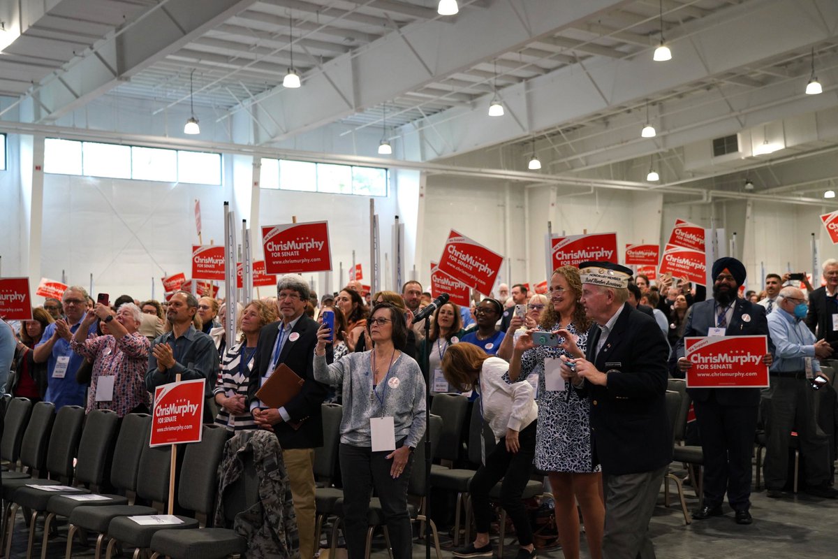 So grateful this morning to receive the Connecticut Democratic Party’s endorsement for U.S. Senate. I promise to fight like hell for our state and what I believe in, and to keep trying to find common ground when possible.