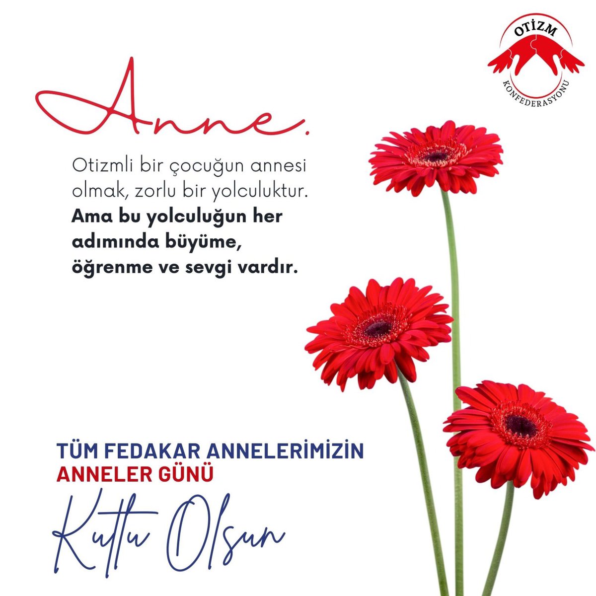 Otizm Konfederasyonu (@otizmkonfed) on Twitter photo Otizmli bir çocuğun annesi olmak, zorlu bir yolculuktur.
Ama bu yolculuğun her adımında büyüme, öğrenme ve sevgi vardır🙏
Tüm fedakar annelerimizin;
#AnnelerGünüKutluOlsun ❣️❣️
#ancakbirliktebaşarabiliriz
#otizmkonfederasyonu
<a href="/ODFED/">ODFED-OtizmDerFed</a> <a href="/otizmfederasyon/">Otizm Federasyonu</a> <a href="/OtizmF/">Otizm Federayonu</a> <a href="/OtizmAnofed/">Anofed(Anadolu Otizm Federasyonu)</a> Otizmli bir çocuğun annesi olmak, zorlu bir yolculuktur.
Ama bu yolculuğun her adımında büyüme, öğrenme ve sevgi vardır🙏
Tüm fedakar annelerimizin;
#AnnelerGünüKutluOlsun ❣️❣️
#ancakbirliktebaşarabiliriz
#otizmkonfederasyonu
<a href="/ODFED/">ODFED-OtizmDerFed</a> <a href="/otizmfederasyon/">Otizm Federasyonu</a> <a href="/OtizmF/">Otizm Federayonu</a> <a href="/OtizmAnofed/">Anofed(Anadolu Otizm Federasyonu)</a>