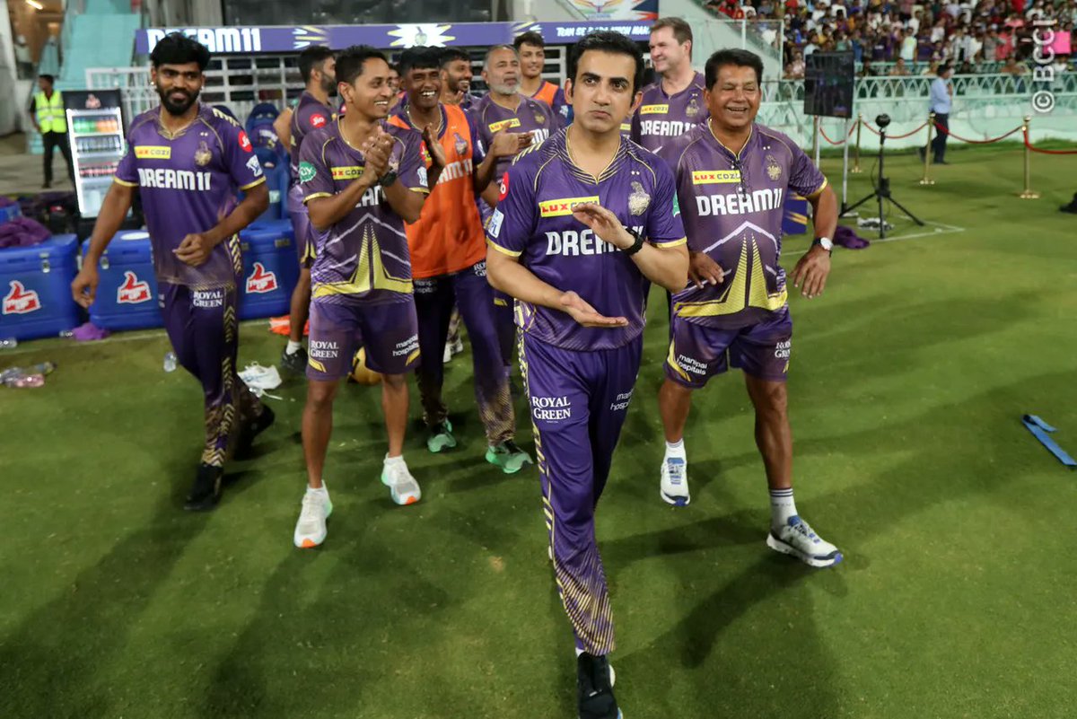 - Qualify into Play offs with LSG in 2022. 
- Qualify into Play offs with LSG in 2023. 
- Qualify into Play offs with KKR in 2024. 

The Streak continues for GAUTAM GAMBHIR 🌟🔥
