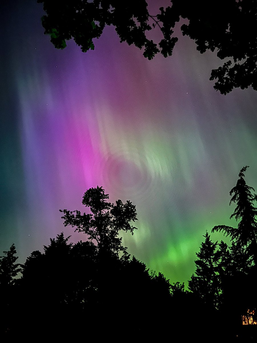 The #Auroraborealis from Vancouver Island last night. 🇨🇦 #NorthernLights #vancouverisland