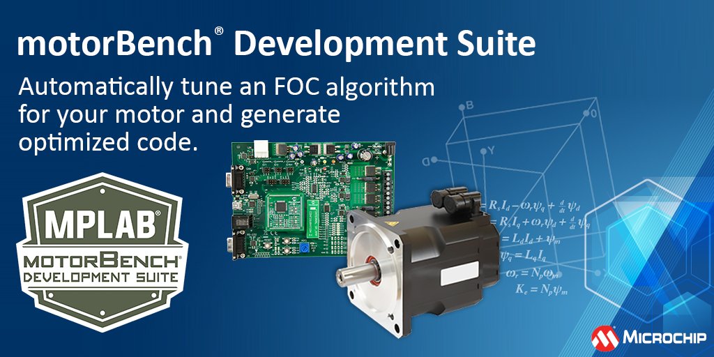 Eliminate the complexity of motor control design through automatic tuning and code generation for embedded real-time applications using our motorBench® Development Suite. mchp.us/3wlvt9d #MotorControl #Automation #Automotive