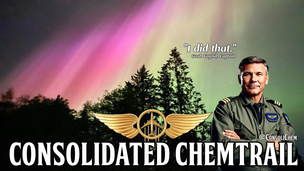 Celebrations for #ChemtrailAwarenessMonth kick into high gear as Consolidated Chemtrail and associated partners engineer the greatest lightshow seen this century.

Enjoy the show this weekend, courtesy of your friends at Consolidated Chemtrail.