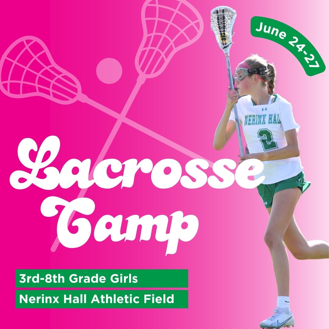 3rd – 8th Grade Lacrosse Camp is open! We hope your daughter will join us at Nerinx Hall this summer to brush up on some skills, learn a few new ones, and, most importantly, have fun. Visit the link in our bio for more information!