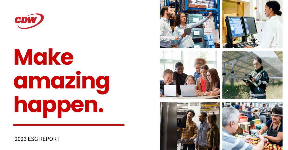 We’re excited to share our 2023 #ESG report – a reflection of our commitment to #Sustainability! Dive in and discover how we're making a positive impact. 🌎 cdw.social/4b8GERE #CDWCares #EarthDayEveryDay