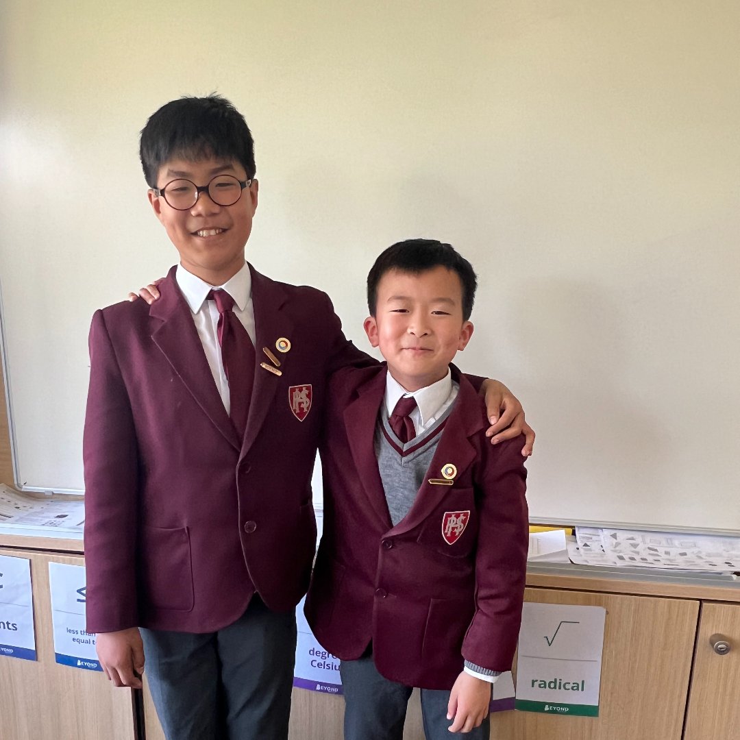 'Congratulations to all boys in the Junior Math 2024 Challenge! With 68 results in bronze, silver, or gold, a new Homefield record! 18 now advance to the Junior Kangaroo! Special kudos to Hanchen & Alex for perfect scores, heading to the Olympiad. 🧮' -Ms. Nanasi @UKMathsTrust