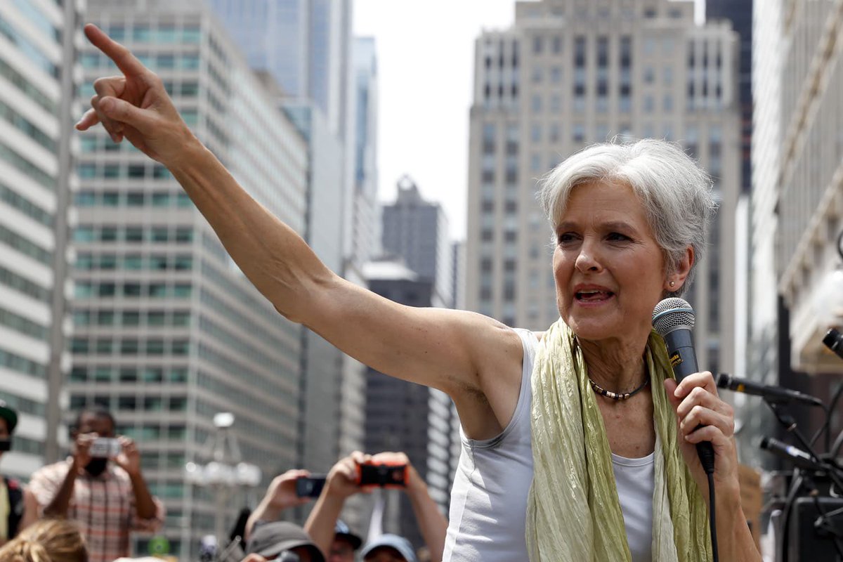 I’m voting for Jill Stein in the upcoming presidential election because she’s not influenced by outside money.