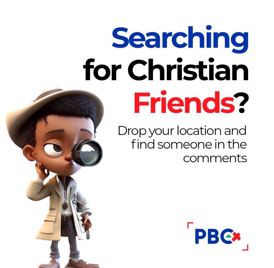Seeking fellowship with fellow believers who uplift and inspire. Let's journey together in faith and friendship!

Dm us or drop your details below

#ChristianCommunity #FaithInAction
#YearofUnendingCelebrations #PBCGlobal #RCCG #GlobalChurch