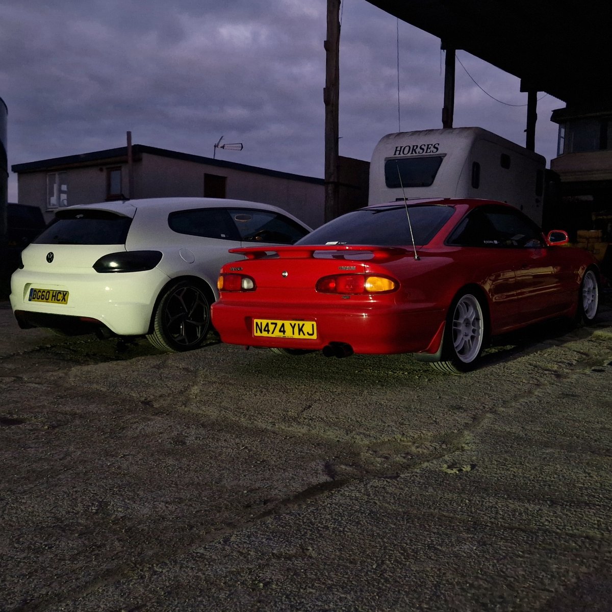 As the day winds down, our Mazda MX6 cosies up for the night, parked next to a previous customer's VW Sirocco, a reminder of the thrill we shared when we sold it to him! 😌🌙

#MazdaMX6 #CarLove #DreamCar #CarEnthusiast #GarageLife #VWScirocco #CustomerSatisfaction #customcars